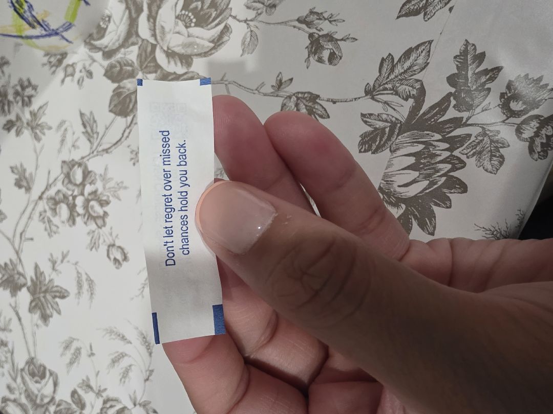 Fortune cookie is onto something