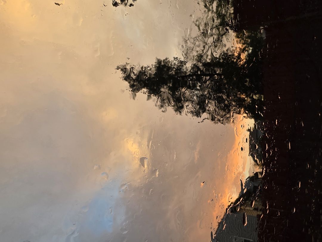 The hope that the rain will wash away the pain