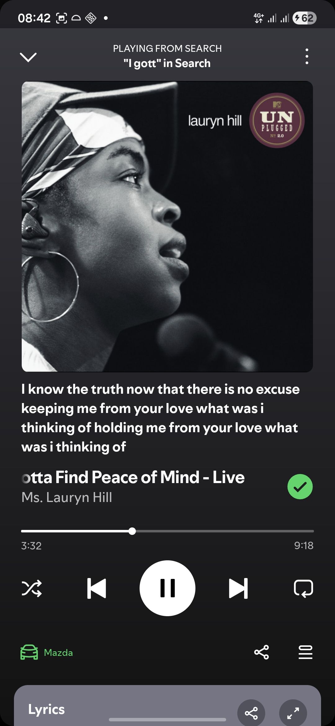 He returned, but i finally stood up for myself